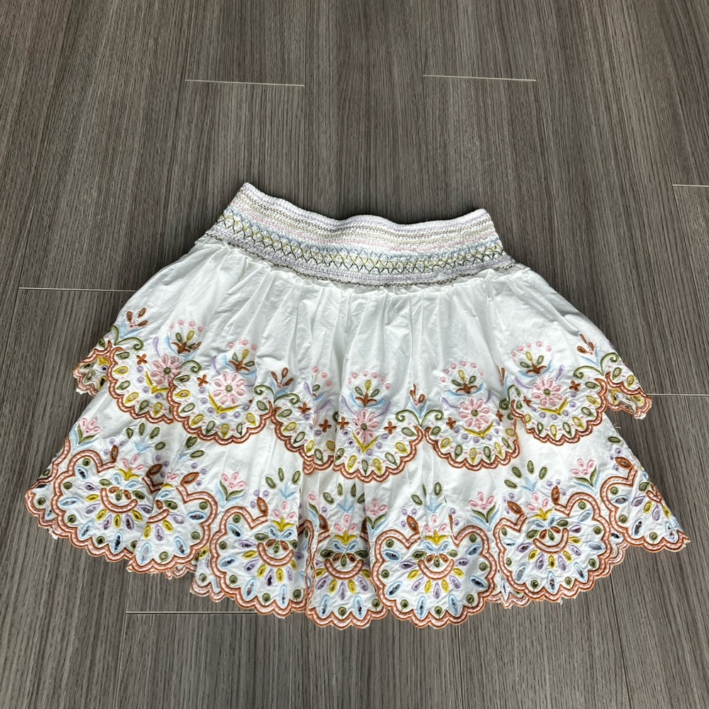 Anthropologie, Love the Label eyelet mini skirt, size small
